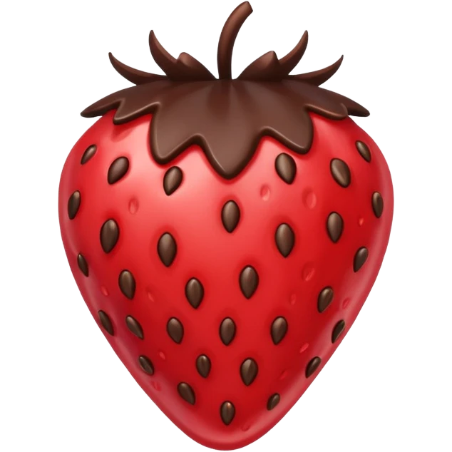 chocolate covered strawberry emoji