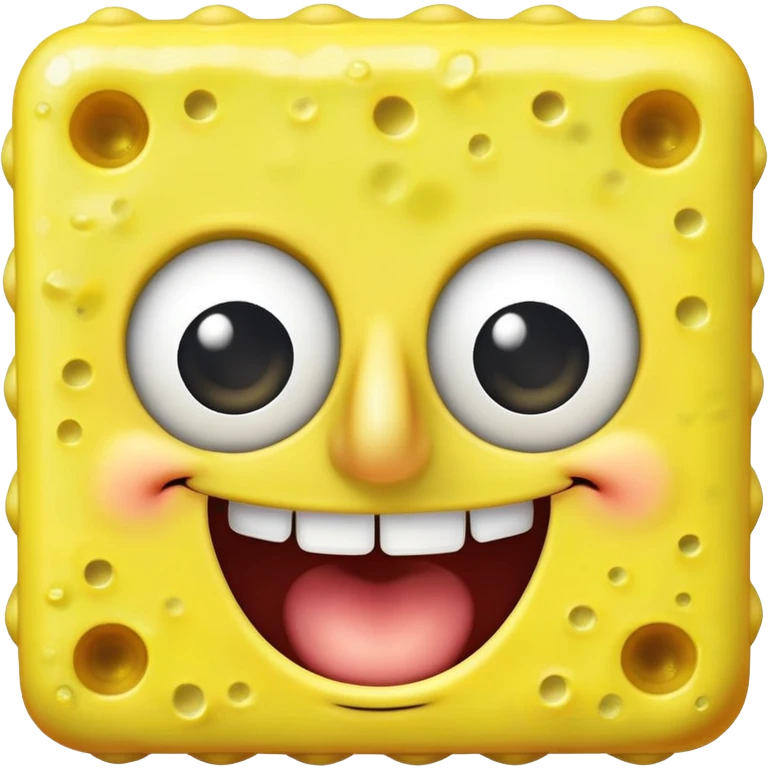 spongebob smiling with teeth emoji
