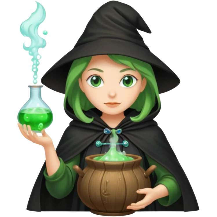 green witch cooking potion emoji
