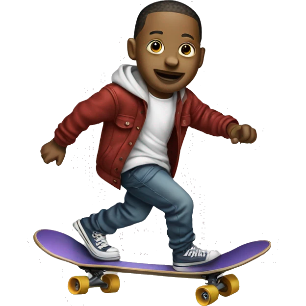 YG on a skateboard emoji
