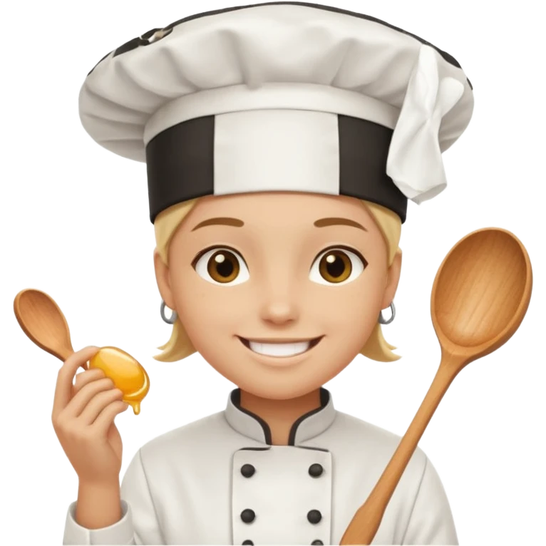 A salt and honey with legs and face emoji