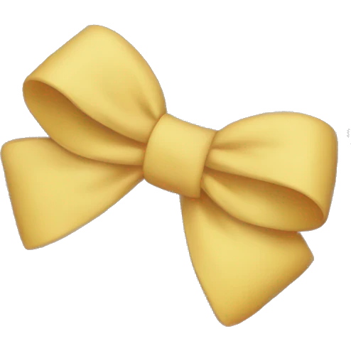 Plaid bow  emoji