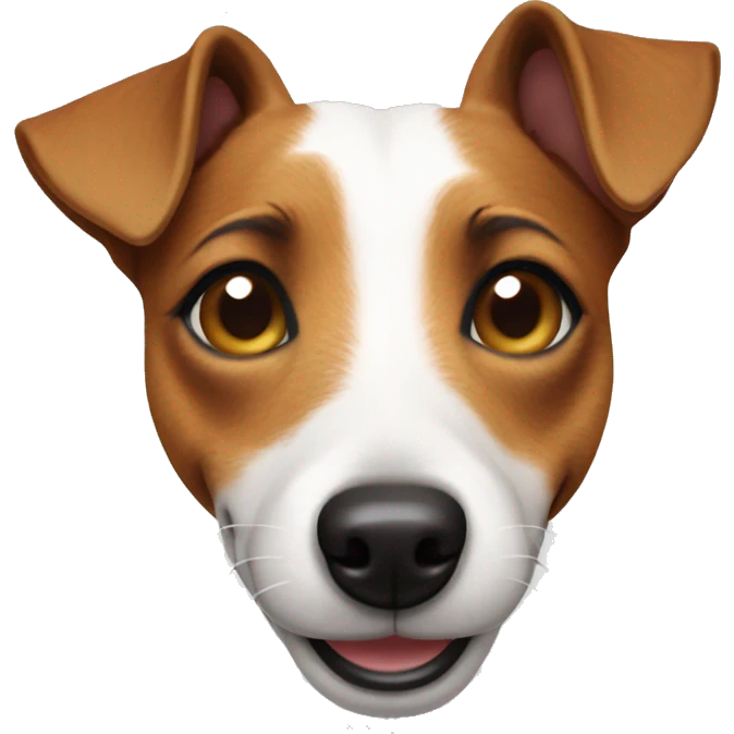 Winking Jack Russell emoji