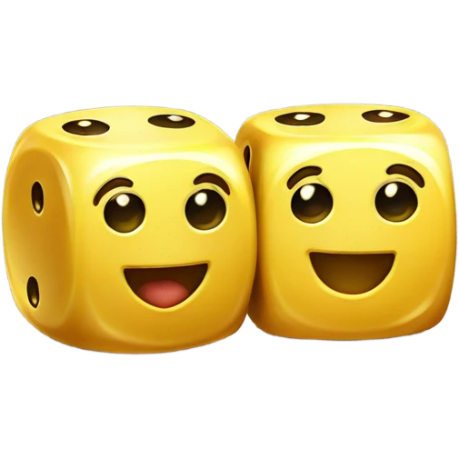 Dice with a gold tooth  emoji