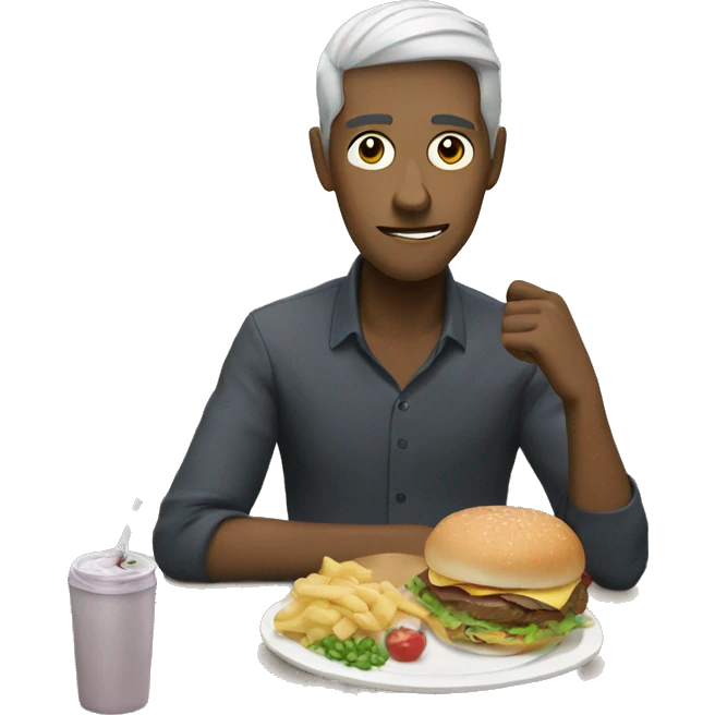 Lunch with munch emoji
