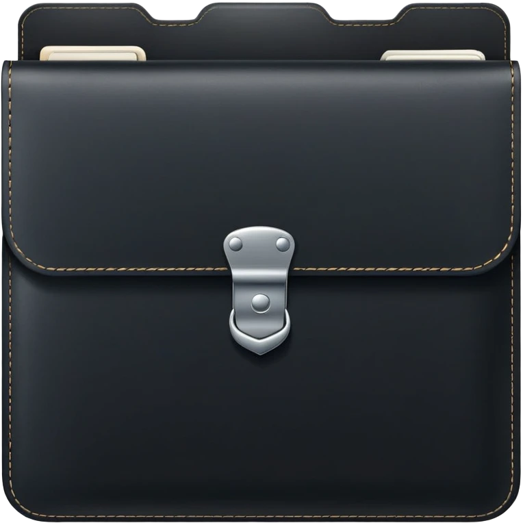 a black folder emoji