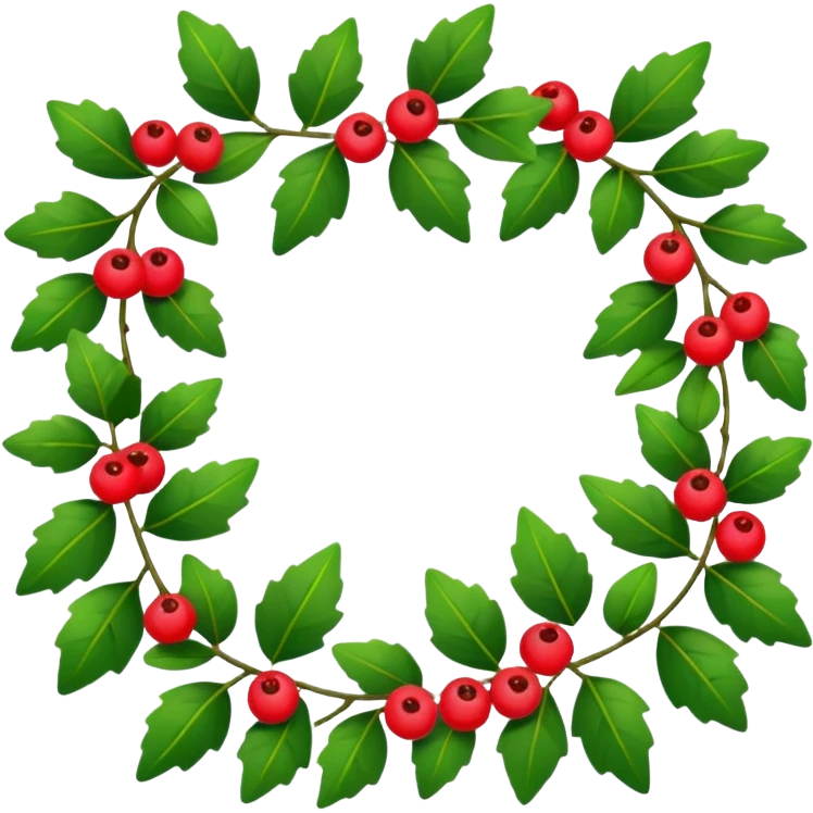 Holiday garland emoji