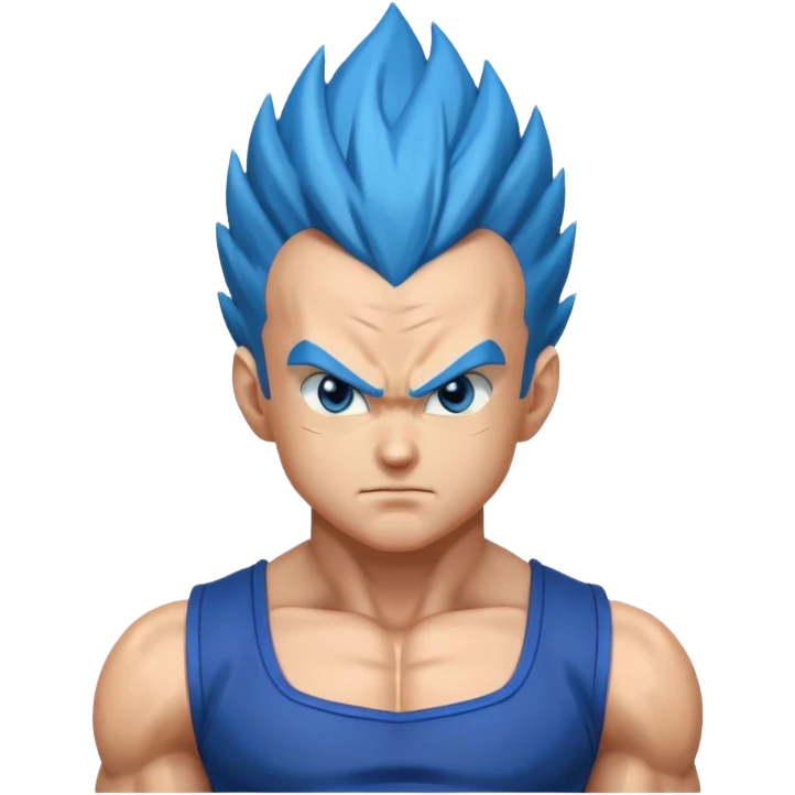 Vegeta blue emoji