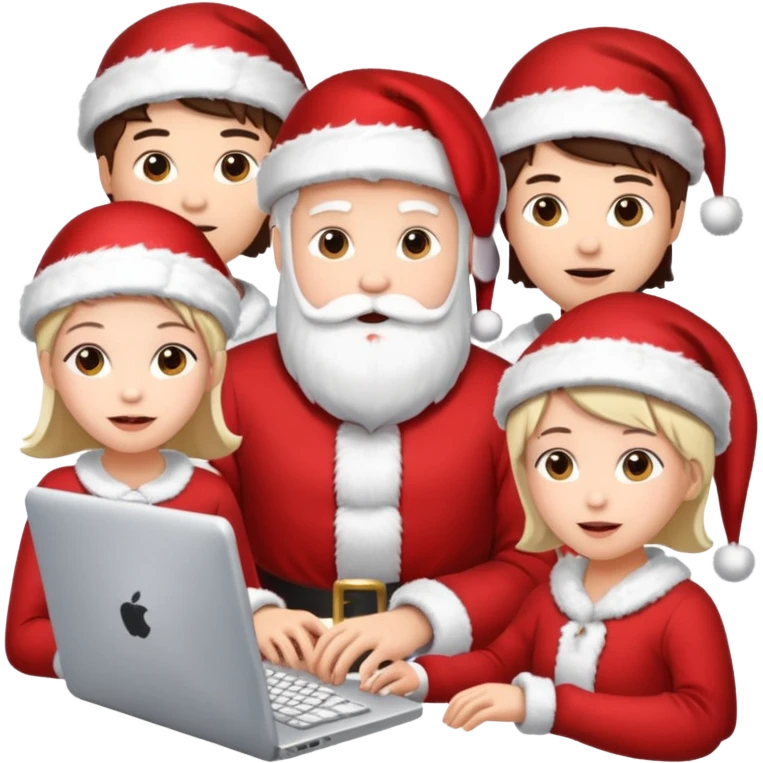christmas chats - typing - online chats emoji