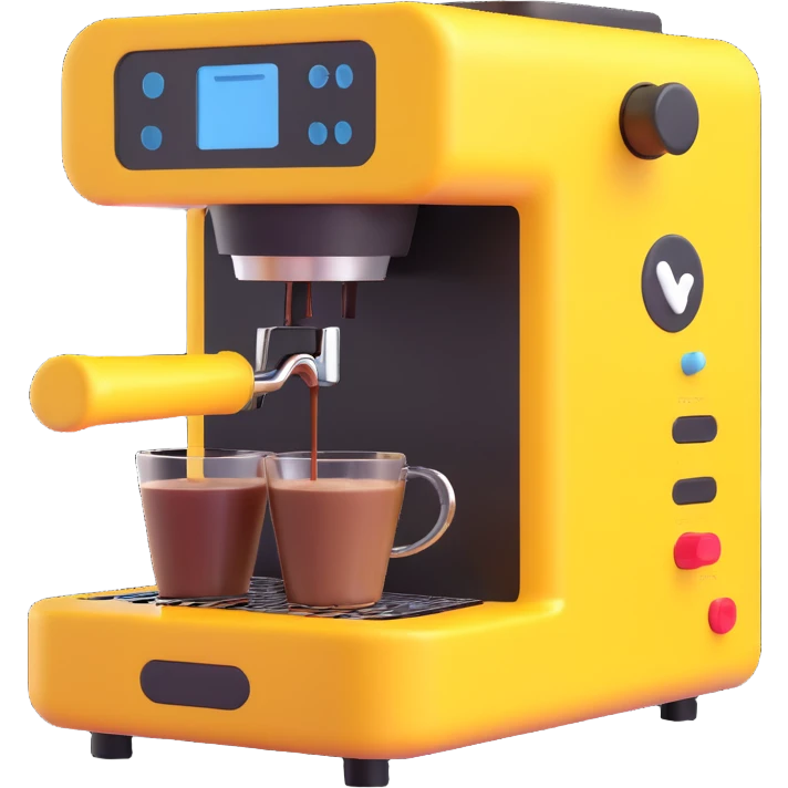 coffee maker 3D emoji style emoji