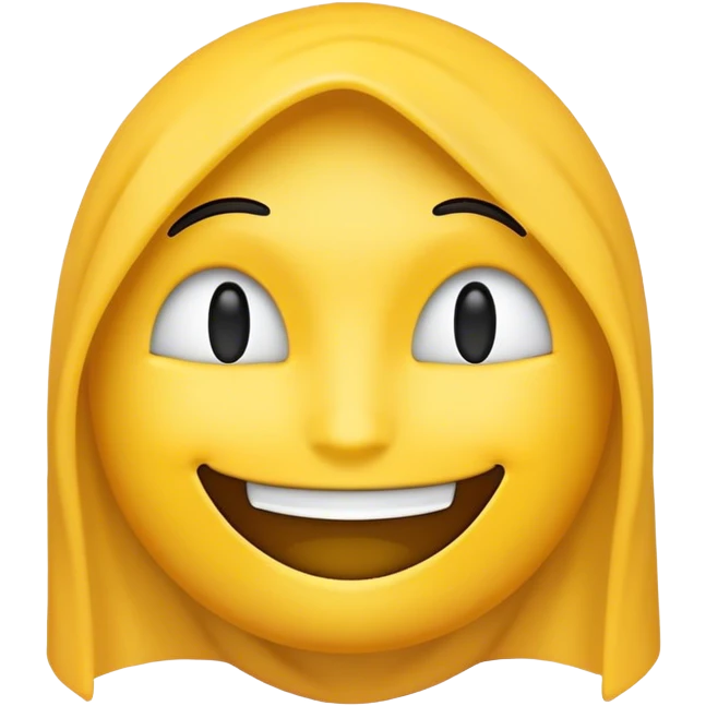 Faceless emoji with smile emoji