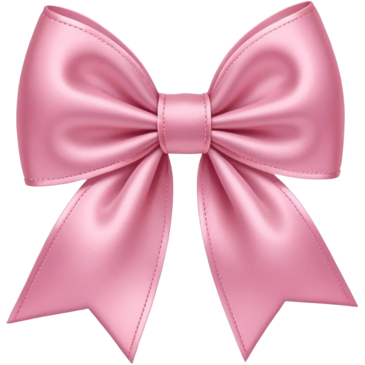 pink coquette bow with a heart in the middle, delicate and feminine, soft pink tones, elegant details emoji