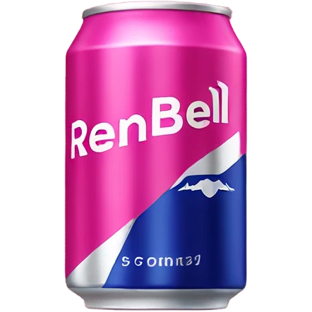 Pink redbull energy drink  emoji