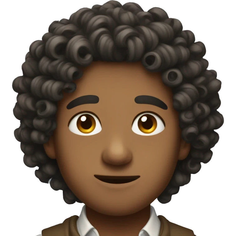 curly heir emoji