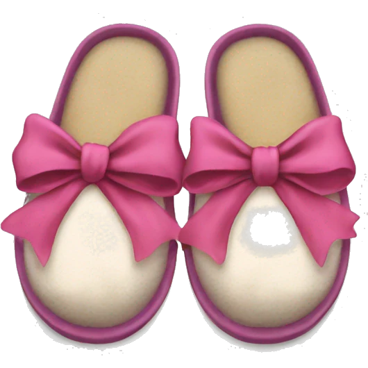 Slippers with bows emoji