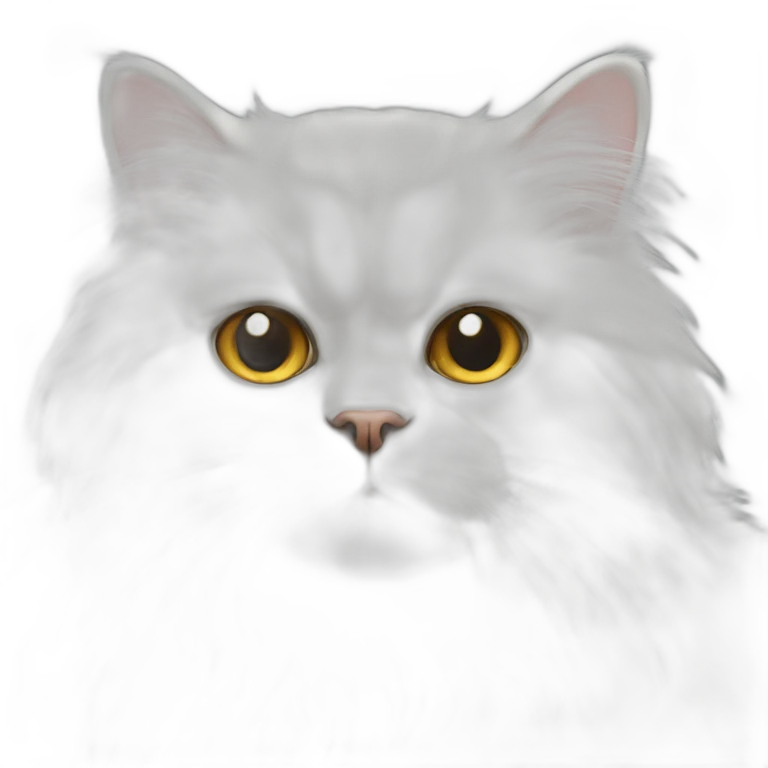 white persian cat emoji