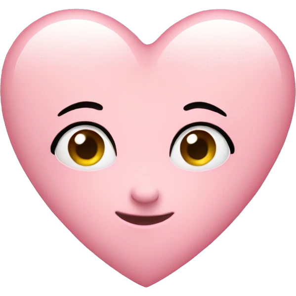 Light pink heart emoji
