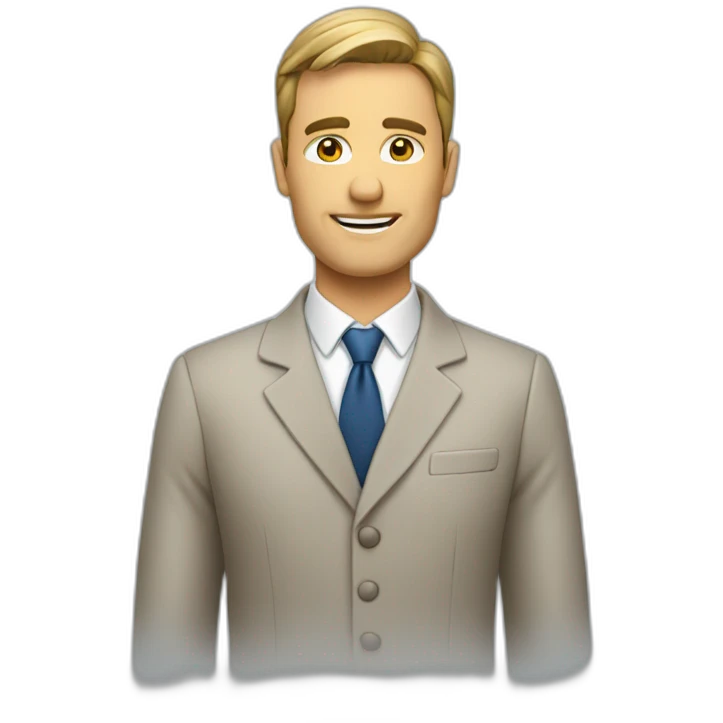 Homme d'affaires qui médite emoji