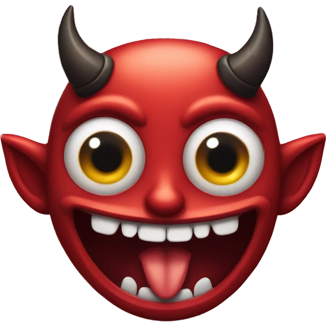 Devil winking with one eye  emoji