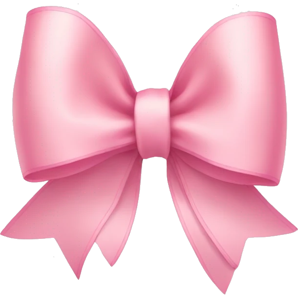 light pink ribbon bow emoji