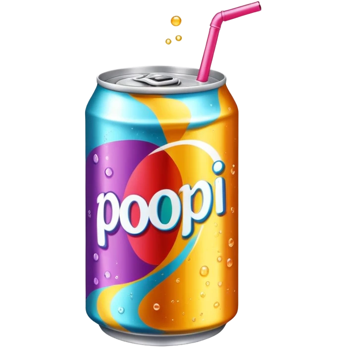 Open soda can cocktail poppi emoji