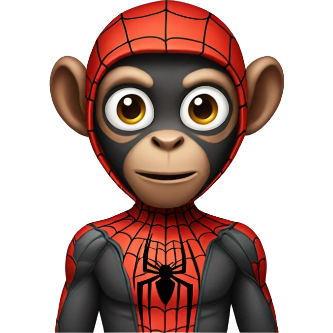Monkey spiderman emoji