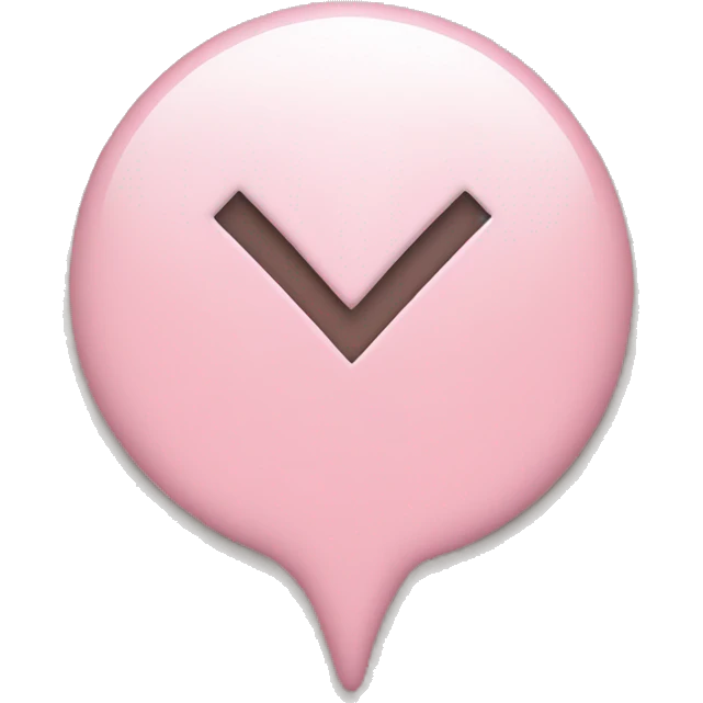 Light pink check mark emoji
