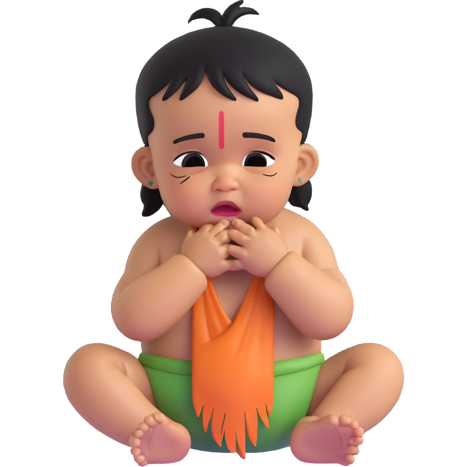 crying Indian baby emoji