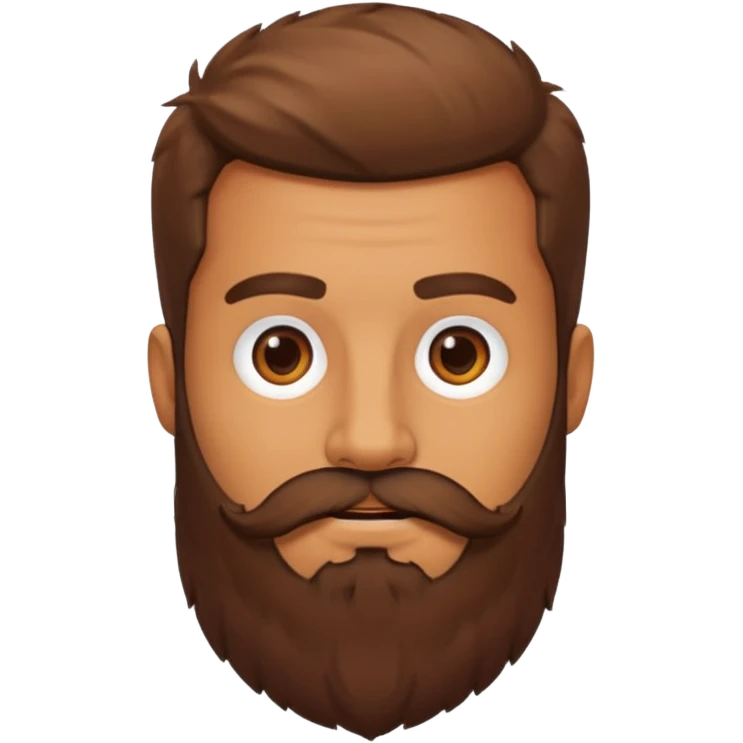 Guy with huge beard emoji