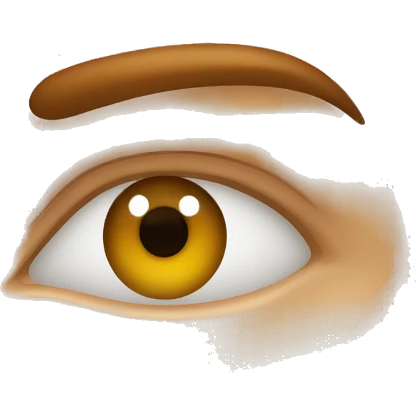 ojos marrones emoji