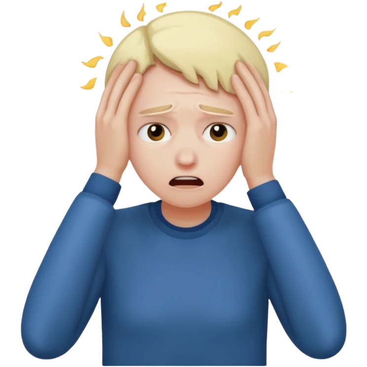 overwhelmed trader emoji