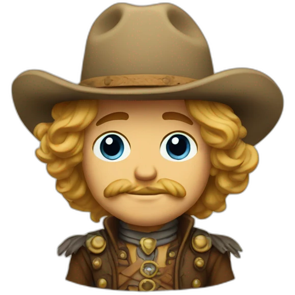 cute buffalo bill cody emoji