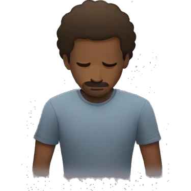 Man laying on ground face down emoji