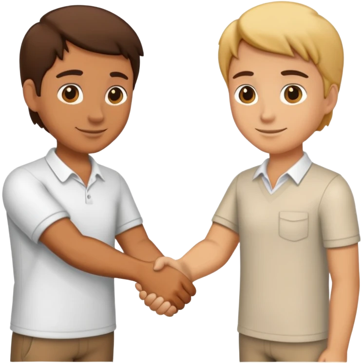 Two people shaking hands representing trust emoji