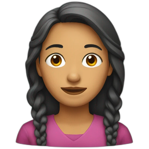 Mujer colorada emoji