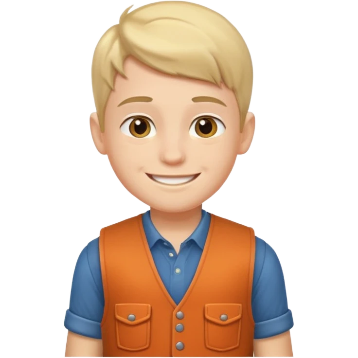 boy in vest emoji