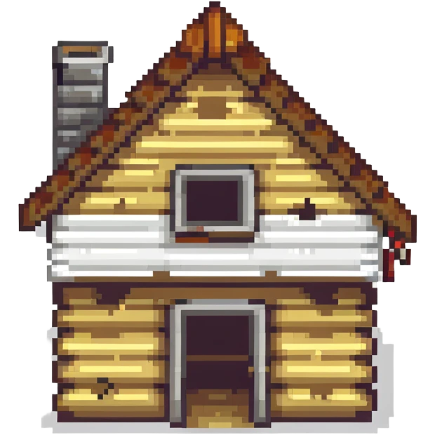 under construction log house emoji