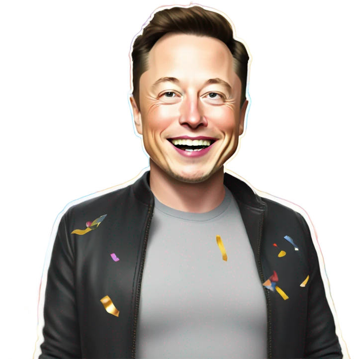 elon musk celebration  emoji