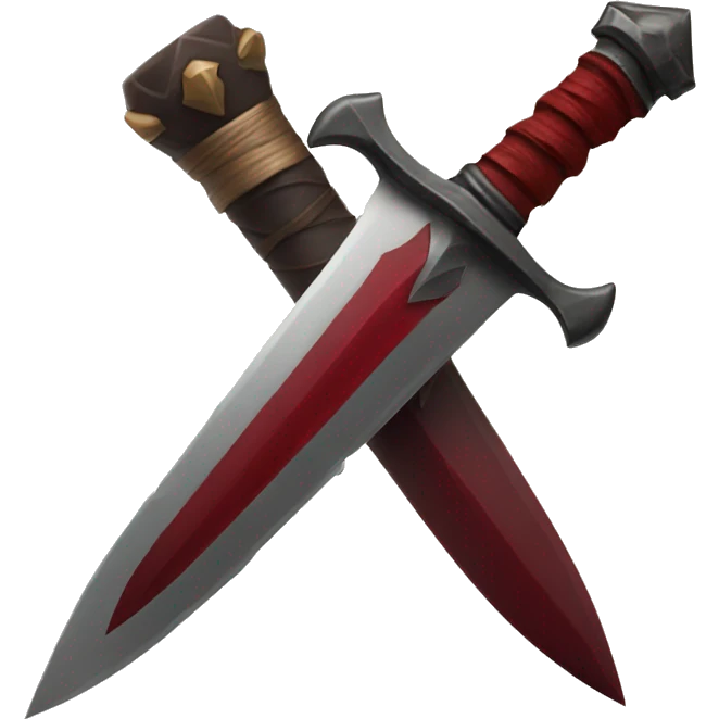 Dark red dagger emoji