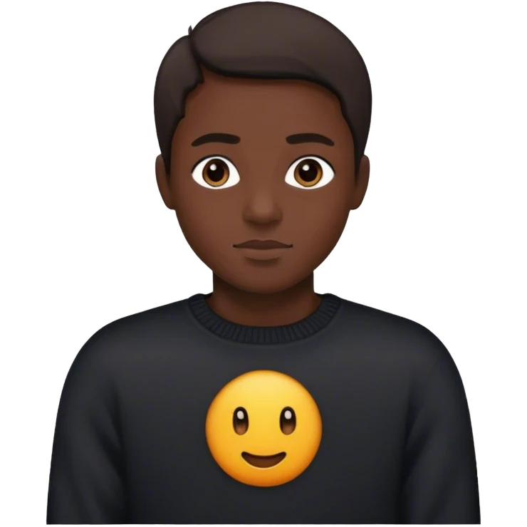 Black long-sleeved sweater emoji
