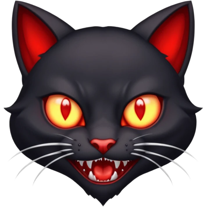  red vampire cat emoji