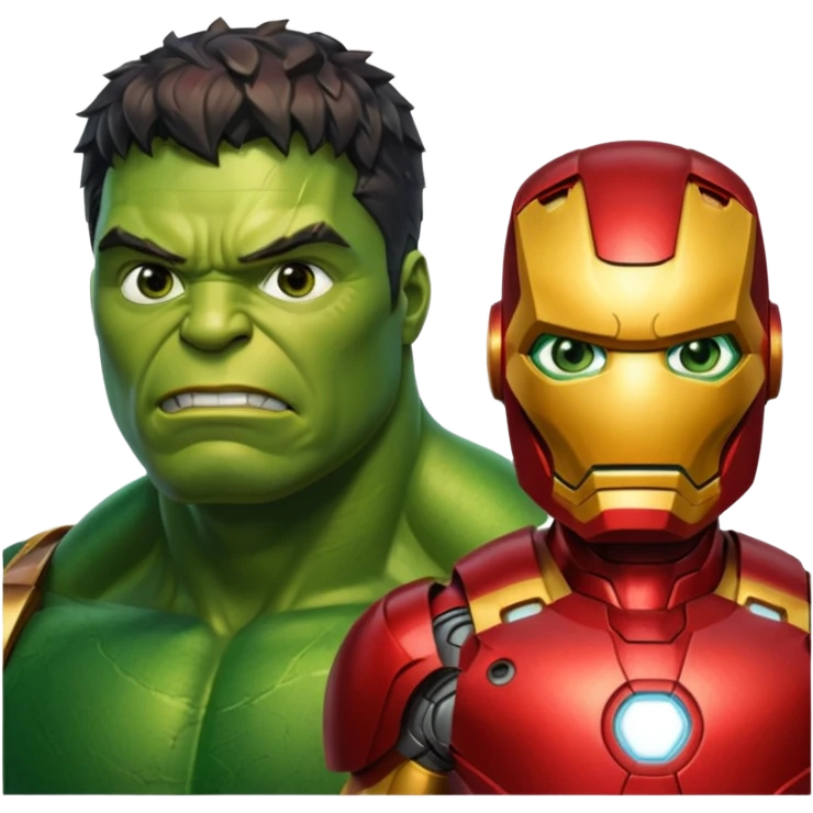 hulk e iron man emoji