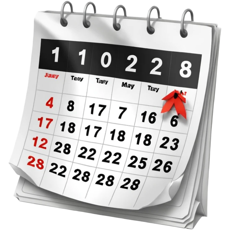 calendar cancelled emoji