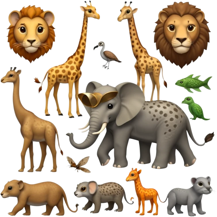 🐘🦁🦉🦟🐊🦒🦭🦀🐝🕷️🦍🦆🦫🦋🐼🪲🐞🐤🐕🦎🐢🐛 emoji