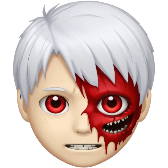 emoji de zumbi com cabelo emo do ken kanek emoji