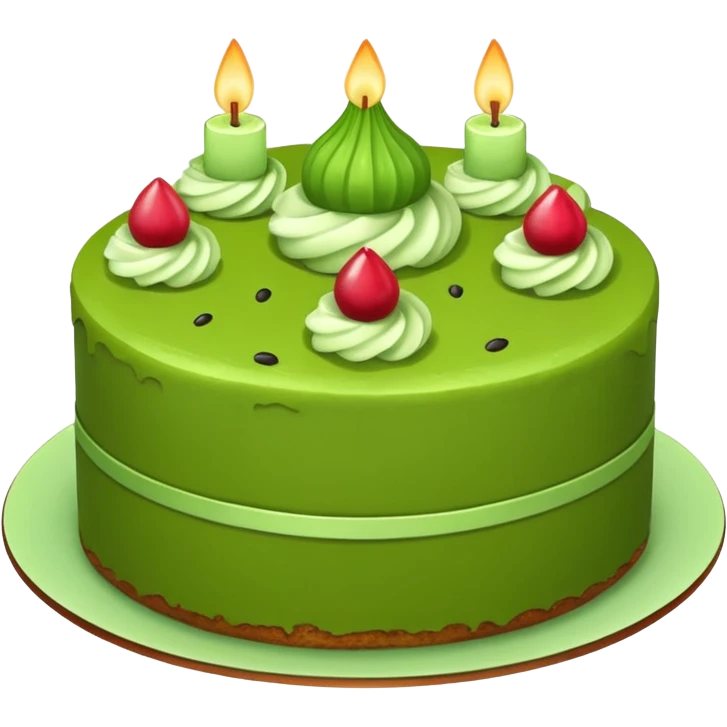 Matcha cake emoji