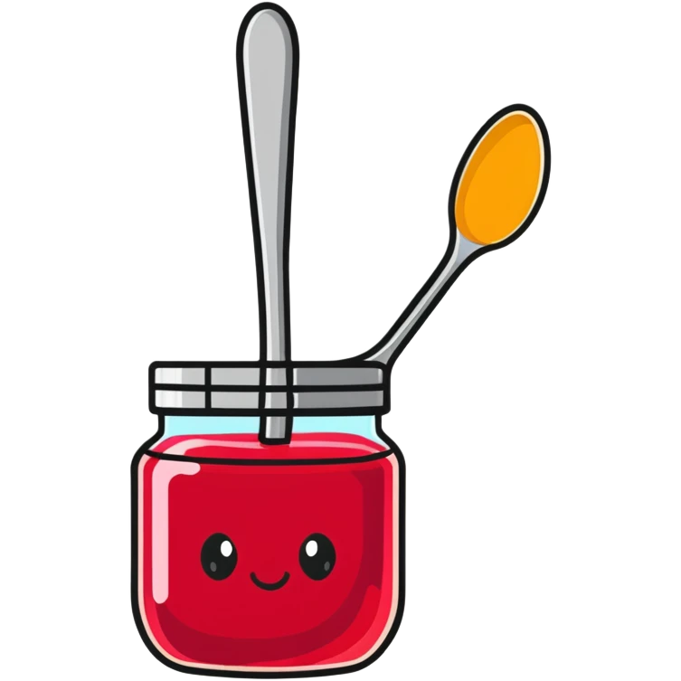 a spoonful of jelly emoji