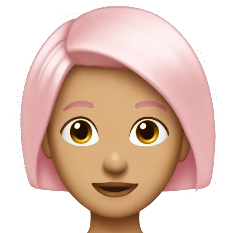 soft pink haircut emoji