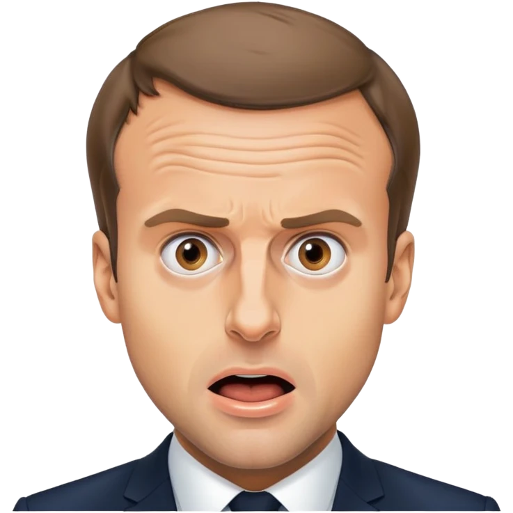 Emmanuel Macron is a pannic emoji