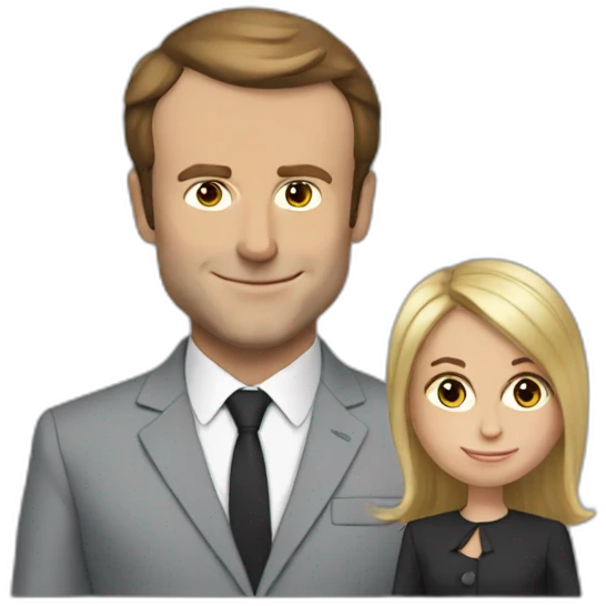 macron sur brigitte emoji
